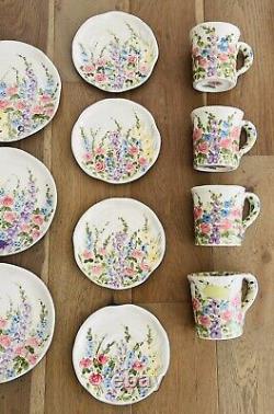 English Garden By Don Swanson For Tabletops Unlimited Set of 16 Pc