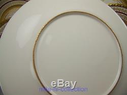 Exquisite Limoges Gold Encrusted Dinner Plates Set Of 6