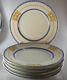 Fine Set Of 6 Imperial Russian Porcelain Dinner Plates By Kornilov Brothers