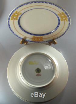 Fine Set of 6 Imperial Russian Porcelain Dinner Plates by KORNILOV BROTHERS