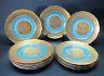 Finest Set Of 12 Stw Bavaria German Dinner Cabinet Plates With Gilt Water Nymphs