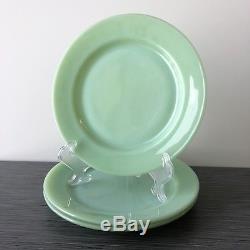 Fire King Jadite / Jadeite / Jade-ite Restaurant Ware Dinner Plates Set Of Three