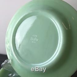 Fire King Jadite / Jadeite / Jade-ite Restaurant Ware Dinner Plates Set Of Three