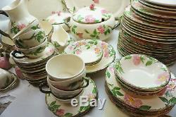 Franciscan Desert Rose China 73 Pc Set Dinner Plates Platters Bowls Serving USA