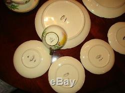 Franciscan Poppy Dinner Plate Bread Dessert Coffee Cup & Saucer Set of 6 Setting