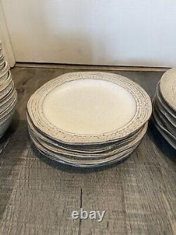 Full set Of pier 1 midori Stoneware Dishes, Plates, Mugs Discontinued! Chips