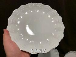 Giraud Limoges Corail White 45 Piece 9 Place Settings Dinner Salad Bread Plate