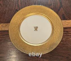 Golden Heritage LIMOGES FRANCE Prestige Collection GOLD ENCRUSTED Plate Set RARE