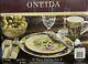 Grecian Grape By Oneida 16pc Dinnerware Set Stoneware Discontinued New Rare