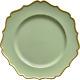 Green Charger Plates Gold Trim Classic Plate Chargers For Dinner Plates Set