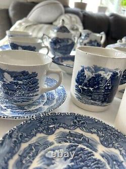 Grindley Set Tea Cups Salad Plates Dinner Plates Mugs Bowls Trays Tea kettle