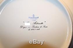 HAVILAND MARIE ANTOINETTE PINK/GREEN SET of 4 DINNER PLATES