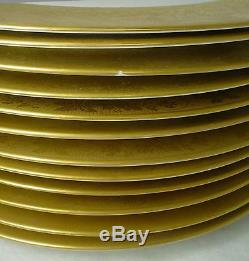 HEINRICH china GOLDEN GRAPEVINE hc999 pattern DINNER/SERVICE PLATE set of 12