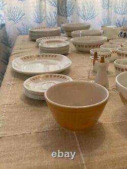 HUGE Set (112 Pieces) of Vintage Corelle Ware Butterfly Gold PRIVATE COLLECTION