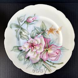 Haviland Limoges (6) Dinner Plates 9.5 Assorted Florals Flowers Lot 2