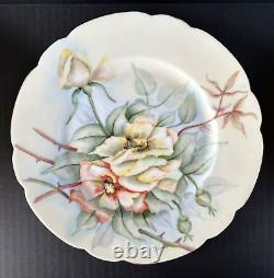 Haviland Limoges (6) Dinner Plates 9.5 Assorted Florals Flowers Lot 2