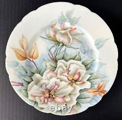 Haviland Limoges (6) Dinner Plates 9.5 Assorted Florals Flowers Lot 2