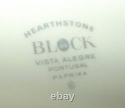 Hearthstone Block Vista Alegre Paprika lot of 20 pieces setting for 4