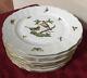 Herend China Rothschild Bird Butterfly Bugs 10 Dinner Plates Set 10 Exclnt