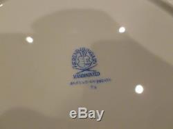 Herend Gwendolyn Dinner Plates, Set of 8, Holiday 24k Gold Edging, Scalloped Shape