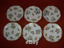 Herend Queen Victoria dinner plate set of 6. #524VBO, 10