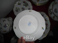 Herend Queen victoria plate set full dinner set with 26 piece porcelain VBO