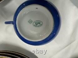 Hermes dinnerware set. Blue, 47 Pieces. Made In France