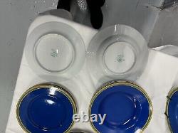 Hermes dinnerware set. Blue, 47 Pieces. Made In France