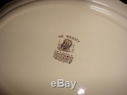 Huge 20 His Majesty Turkey Platter +4 Dinner Plates Johnson Bros Ironstone Set