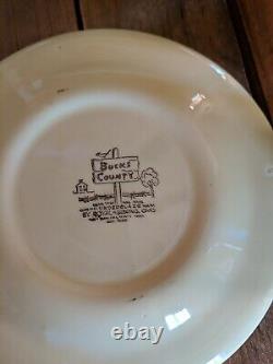 Huge Set of Royal China Ohio Bucks County Dishes Vintage Farmhouse PA Dutch