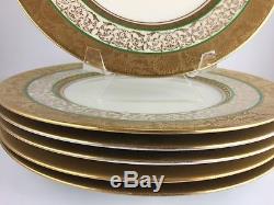 Hutschenreuther Royal Bavarian set of 6 gold encrusted dinner plates BR09/17