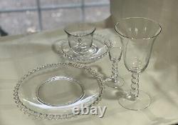 Imperial Glass Candlewick Dinner Set 8