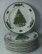 Johnson Brothers China Victorian Christmas Set Of 12 Dinner Plates 10-1/4