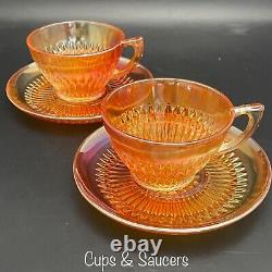 Jeannette Anniversary Marigold Iridescent 18pc Dinner Serving Set for 2 USA