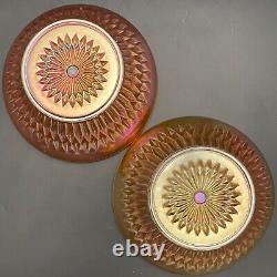 Jeannette Anniversary Marigold Iridescent 18pc Dinner Serving Set for 2 USA