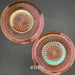 Jeannette Anniversary Marigold Iridescent 18pc Dinner Serving Set for 2 USA