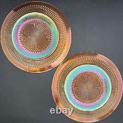 Jeannette Anniversary Marigold Iridescent 18pc Dinner Serving Set for 2 USA