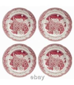 Johnson Brothers TWAS THE NIGHT BEFORE CHRISTMAS Dinner Plates SET/4 NEWithBOX
