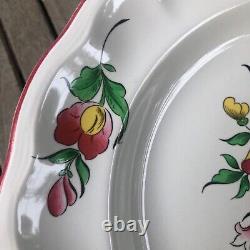 K G Luneville Old Strasbourg French Faience 12 Charger Dinner Plates Set of 8