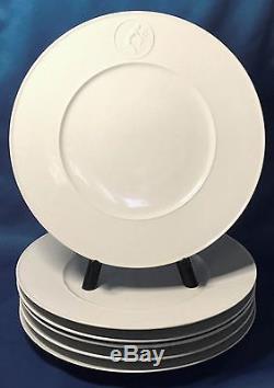 KPM Royal Berlin Arcadia / Arkadia White Porcelain Dinner Plate Set of 6 Germany