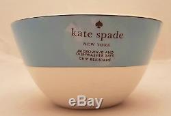 Kate Spade Lenox Rutherford Circle Turquoise Dinner Accent Plates Bowls Mugs Set