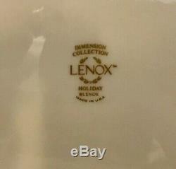 LENOX HOLIDAY DIMENSION 16 Piece Set 4 DINNER PLATES 4 SALAD 4 CUP Service for 4