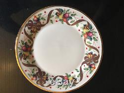 LENOX Holiday Tartan Fine Bone China Ivory set of (4) Dinner Plates