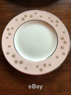 LENOX Jewel A557 CHINA Art DECO Place SETTING Dinner SALAD Turquoise PINK