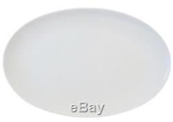 Large 40cm 16 White Oval Dinner Plate Steak Plate Porcelain Plate Dinner Plates