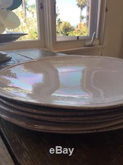 Large Astier de Villatte simple dinner plates set of 6