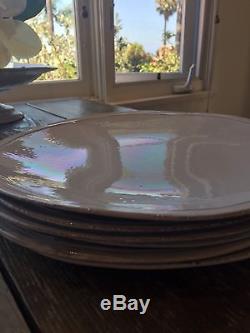 Large Astier de Villatte simple dinner plates set of 6