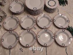 Laura Ashley Holly Wreath 65 Pieces Dinner Set For 12 Guests, 2003