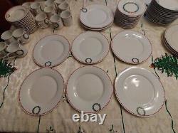 Laura Ashley Holly Wreath 65 Pieces Dinner Set For 12 Guests, 2003