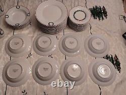 Laura Ashley Holly Wreath 65 Pieces Dinner Set For 12 Guests, 2003